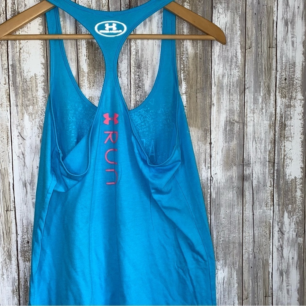 Under Armor Running Light Blue Tank - Picture 4 of 4